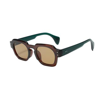 Vintage Irregular Square Frame Sunglasses Rice Nail Lightweight Multicolor Lenses Eyewear Shades UV400 UV400 Sun Glasses Women