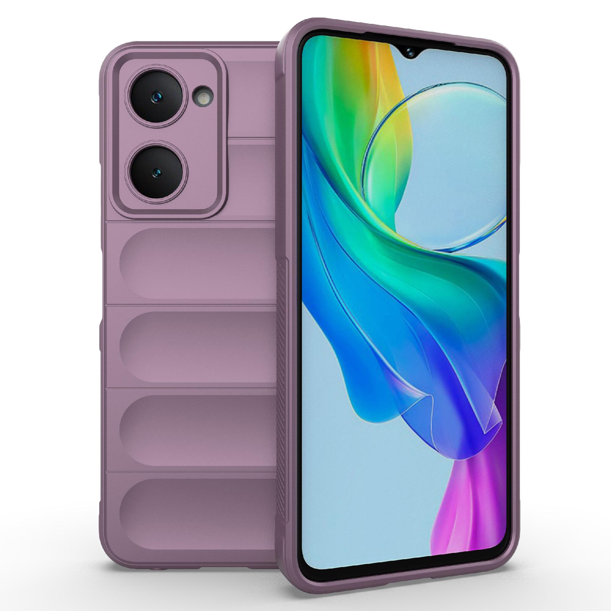 

Противоударный чехол из мягкого ТПУ для мобильного телефона vivo Y03/Y18 4G/Y28s 5G Light Purple