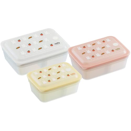 Skater Bento Box Ag+ Antibacterial Fluffy Packing Integrated 1 Tier 850ml Miffy PAS9AG-A