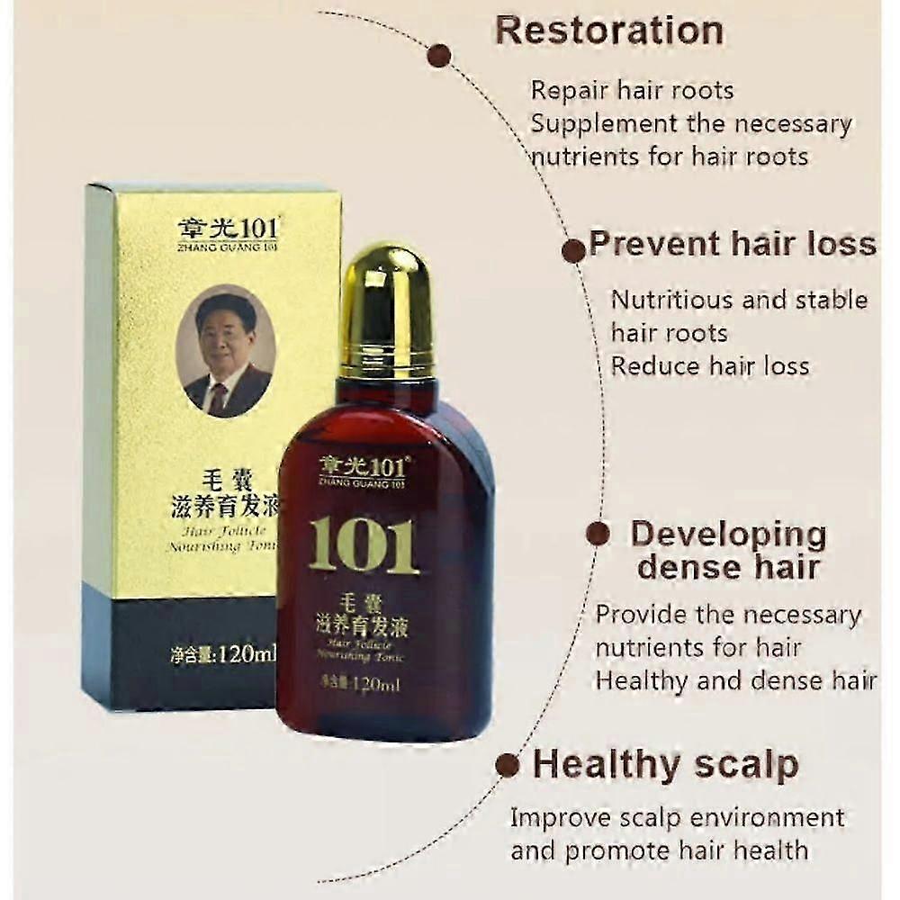 Zhangguang 101 Hair Follicle Nourishing Tonic + 101B, 2 Pieces In a Lot Anti Hair Loss Hair Regrowth Sets