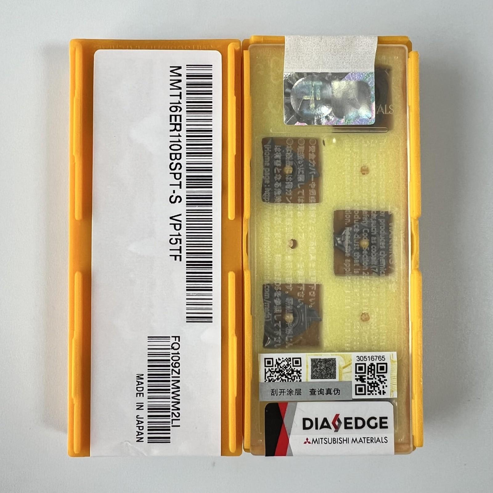 

MITSUBISHI / MMT16ER110BSPT-S VP15TF / Carbide CNC Blade 10 Pcs