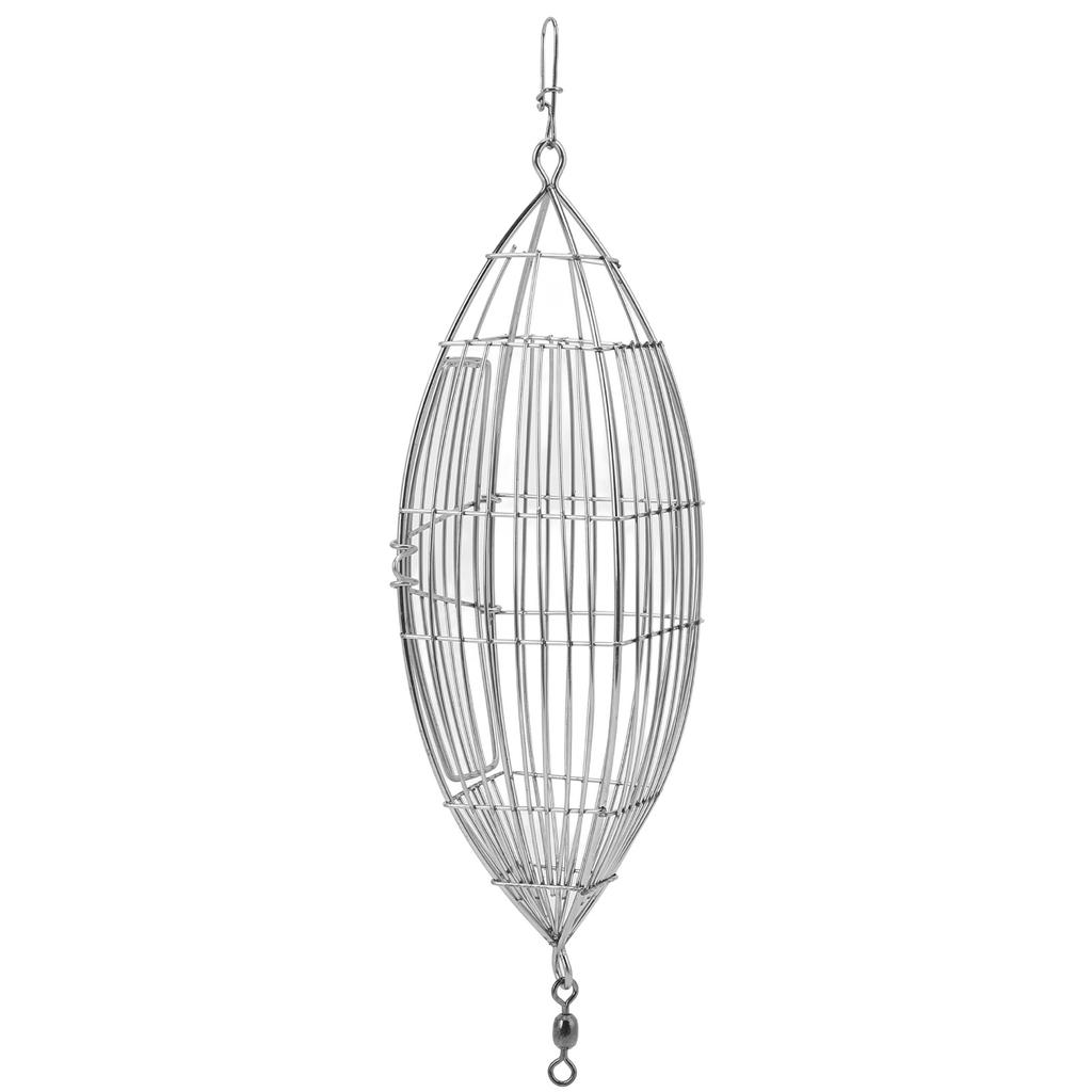 Fishing Bait Cage Stainless Steel Lure Cage Carp Fishing Trap Basket Feeder Holder for Shrimp Crab F