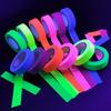 6 Roll UV Cotton Tape Black Light Reactive Glow-in-The-Dark Adhesive DIY Cotton Fluorescent UV Black Light Tape Home Supplies