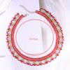 Antiquity Chinese Style Beads Necklace Hanfu Accessories Ethnic Style Horse Face Skirt Decorative Jewelry Gift