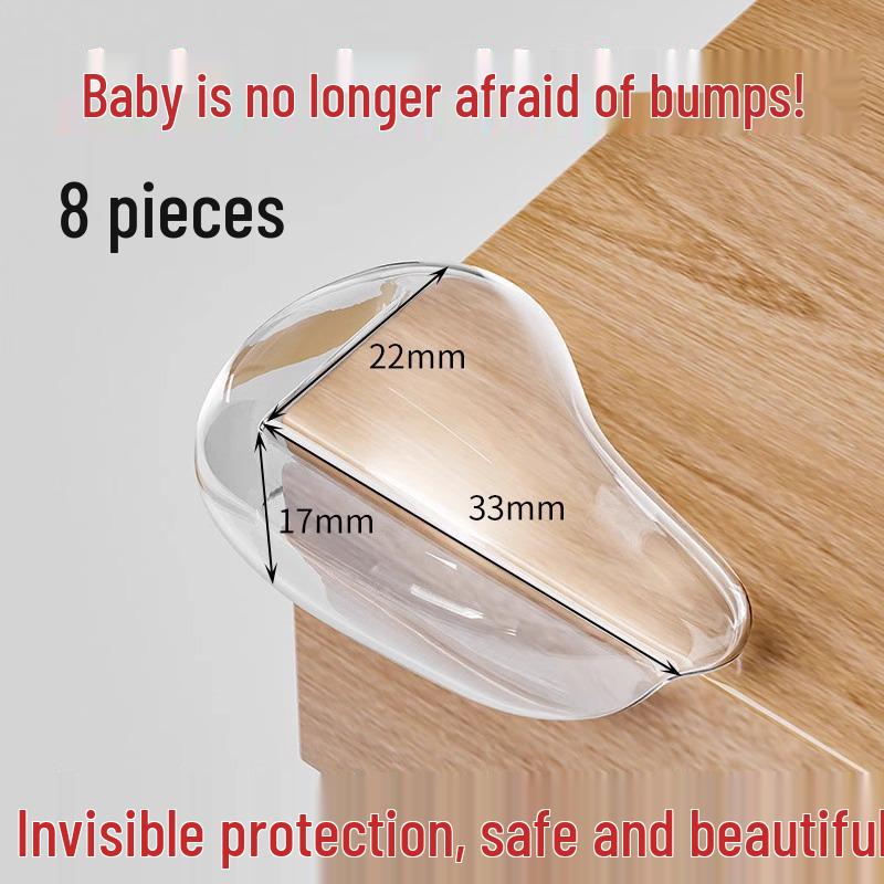 Transparent Child Safety Corner Protectors for Tables and Furniture
