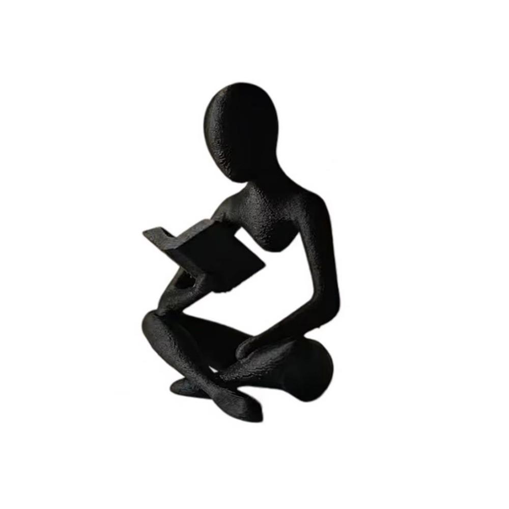 Abstract Reader Sculpture Ornament Mini Reading Figure Ornament  Living Room