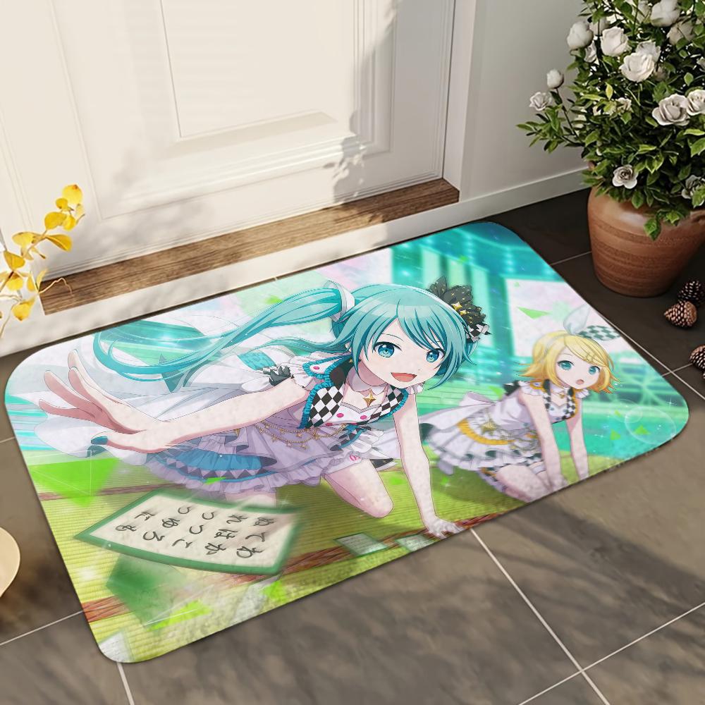 1pc Project S-Sekai Bathroom Absorbent Mats Anti-Slip Mats Home Decor Supplies Carpets Home Kitchen Floor Mats
