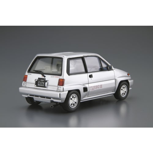 Aoshima Bunka Kyozai (AOSHIMA) 1/24 The Model Car Series No. 60 Honda AA City Turbo II 1985 Plastic Model Kit, Molded In Color