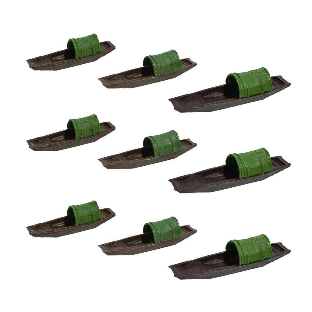 Landscape Artificial Canoe Boat Floating Fish Tanks Decorations for Aquariums Terrarium Shrimp Boat Ornaments