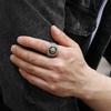 Men's Hip-hop Retro Light European Food Ring Single Trendy Ring Domineering