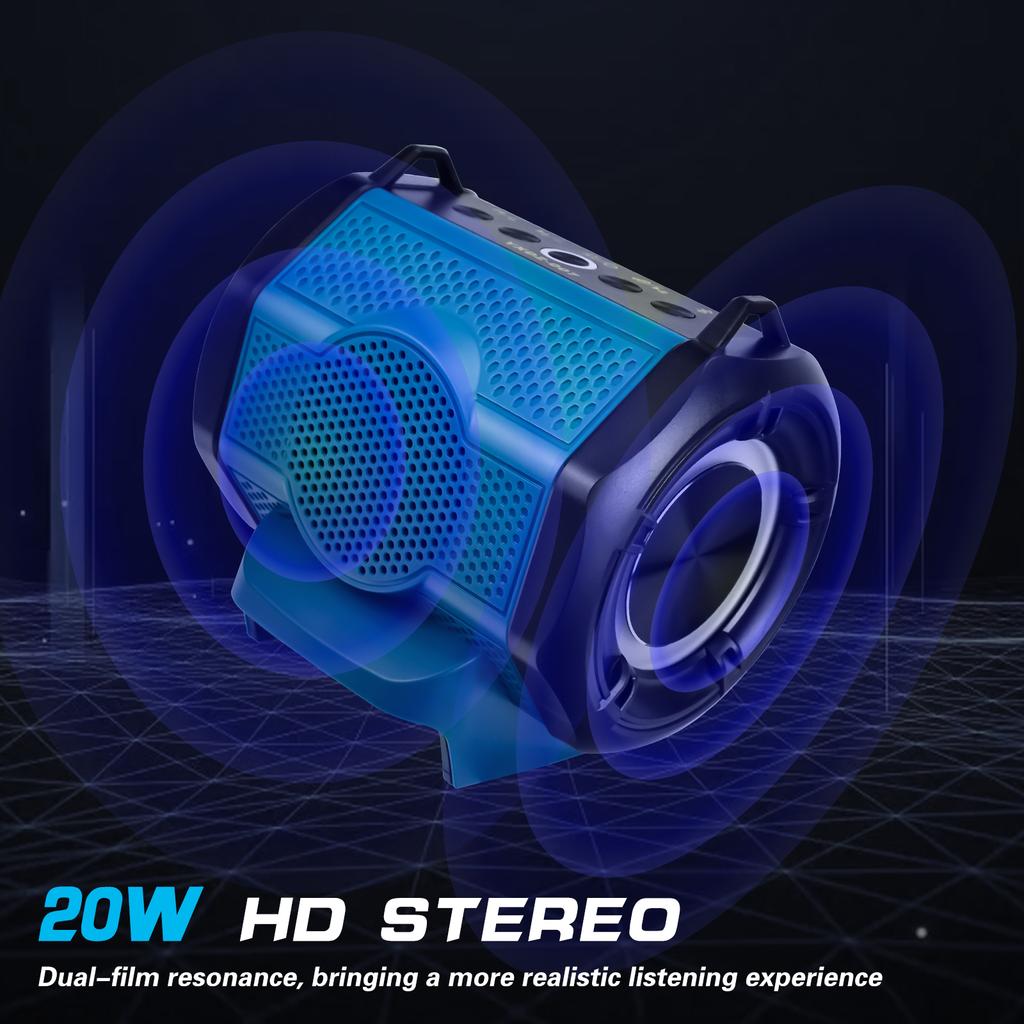 Cordless Speaker Stero Player Bluetooth-compatible Loudspeaker Amplifier for Makita Battery with USB & Type-C Port (No Battery)