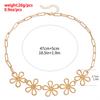 Accessories Retro Hollow Flower Chain Ethnic Style Necklace Girl Temperament Advanced Sense Bracelet