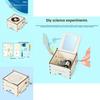 Wooden Assembly Hand Cranked Music Box Children Puzzle Toy Set For Learning And Play