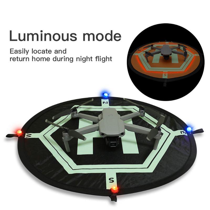 Luminous  Landing Pad 55cm Waterproof Parking Apron For -DJI for  1/2/for  Air 2/ 3  One