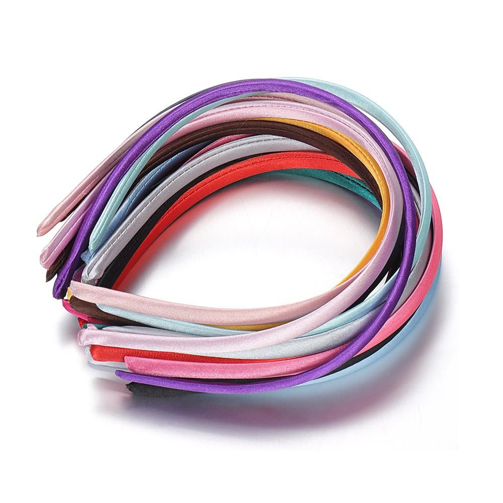 

10/20pcs Plastic Satin Headbands Girls Hairbands Fashion Women Non-slip Headband Children Kids DIY Handmade Hair Accessories 10pcs