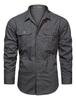 Summer Tactical Shirt Men's Breathable Long Sleeved Work Shirt