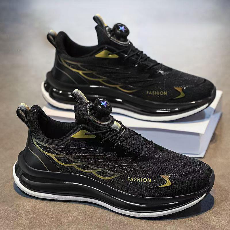2026 Spring Men's Breathable Mesh Running Shoes Shock Absorption Casual Streetwear Trendy Footwear