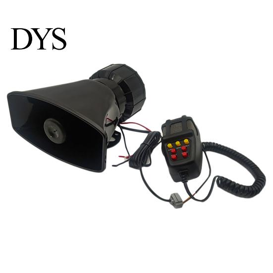Air Horn 1 Set Car Siren Super Loud Universal 7 Sounds 12V Electric Auto Speaker Emergency Megaphone for Police