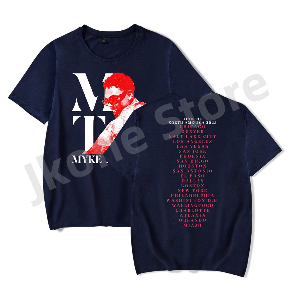 

Myke Towers Lveu Na 23 Tshirts Rapper Tour Merch Women Unisex Fashion Casual Short Sleeve Tee 4XL