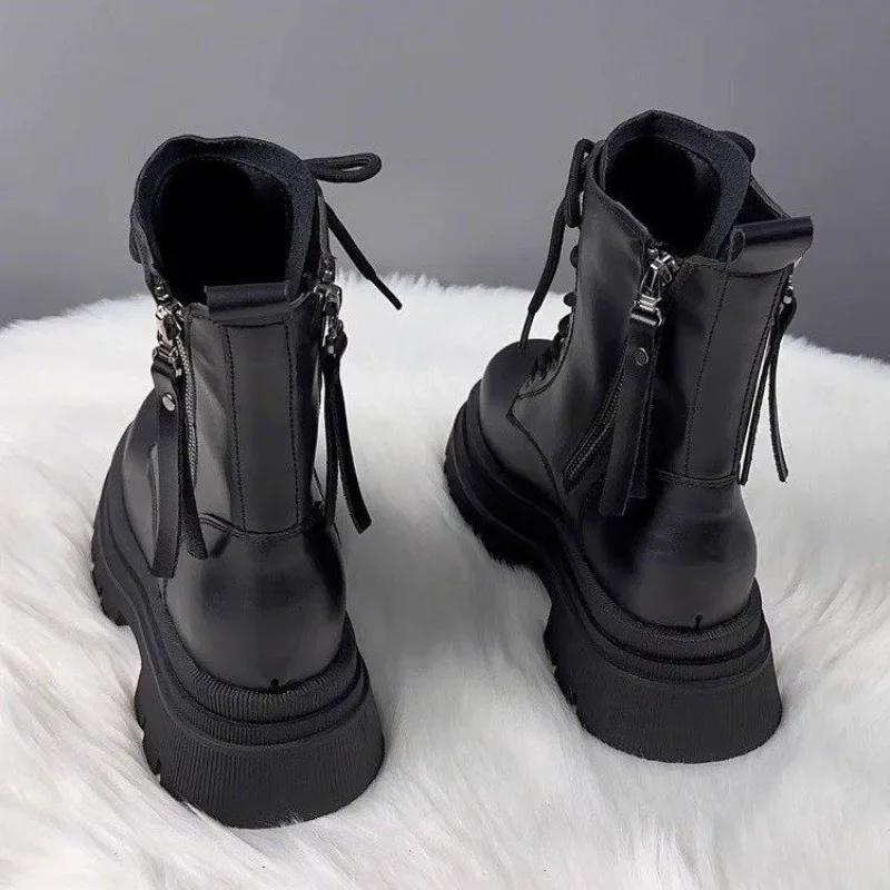 Mode 2024 Mode Damen Schuhe Seitlicher Reißverschluss Damenstiefel Mode Schnürung vorne Moderne Stiefel Damen Winter Kurzes Plüsch Mid-Calf Stiefel