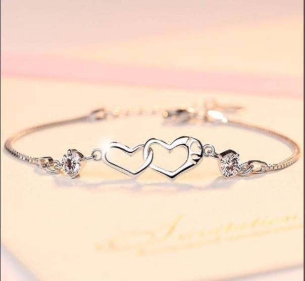 925 Sterling Silver White/Purple AAA Zircon Bracelet Women Gift Wedding Fashion Jewelry