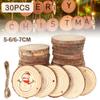 5-6/6-7cm Natural Wood Slices Unfinished Round Wooden Circles for Arts Painting DIY Crafts Wedding Decoration Christmas Ornament