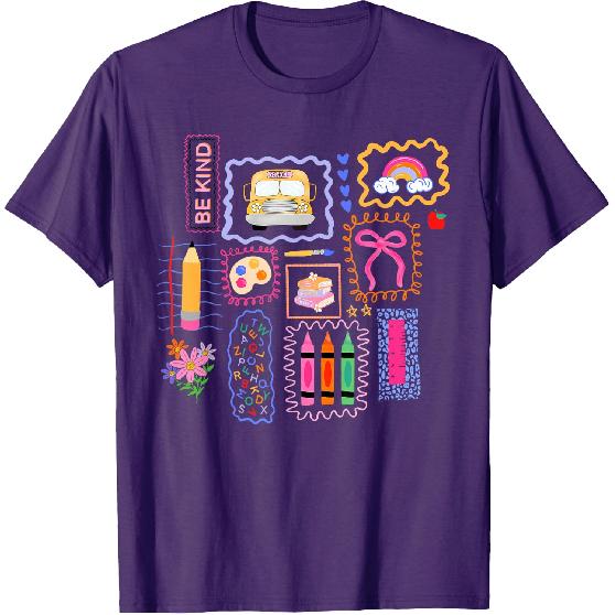 Coquette Bow Teacher Back To School Teacher Life Student Kid T-Shirt