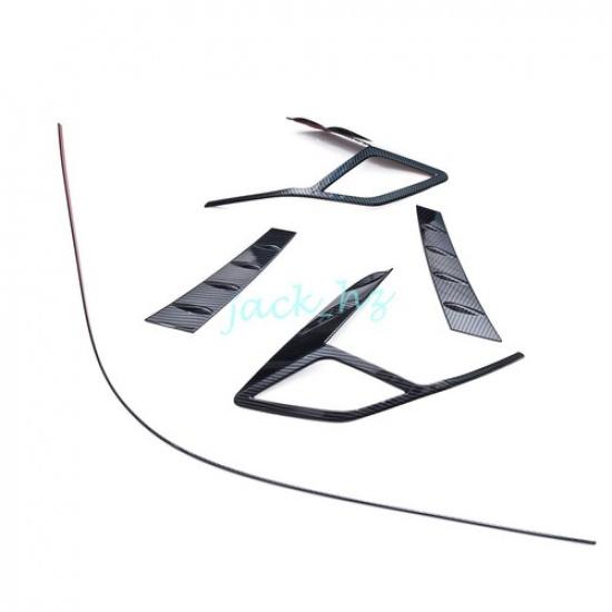 Carbon Fiber Tail Light Taillight Cover Trims For Hyundai Sonata -