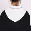 Perfect Match Unisex Fake Collar Hoodie For Mens Womens Adjustable Straps Shirt Detachable Collar For Sweater Autumn Drawstring False Collar