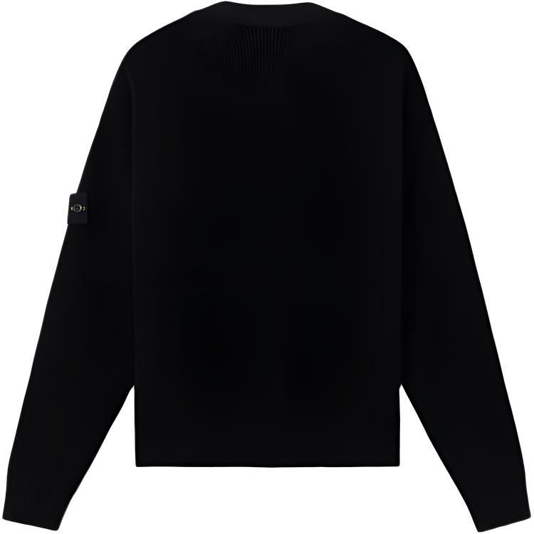 Stone Island Ribbed V-Neck Loose Fit Single-Breasted Long Sleeve Knit Sweater Men sweater L1S155100009S00D8V0029