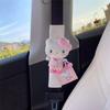 Car Seat Belt Shoulder Protector Car Interior Seat Belt Protector Plush Cute Cartoon Car Accessories Interior Pink