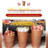 Wicker Basket Display for Fruits & Vegetables - Perfect for Supermarkets
