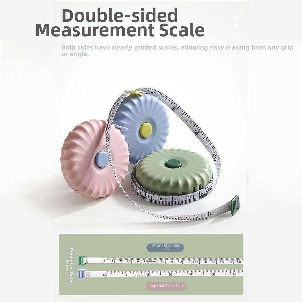 One Click Rebound Soft Leather Ruler Multifunctional Clothing Tailor Ruler  Clothing Tailor