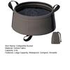Portable Foldable Water Basin with Thickened Oxford Fabric 8.5L Collapsible Sink for Camping Travel Outdoor Multi-Purpose Washing Tub for Fruits