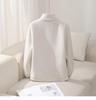 Double-Sided Fleece Women's Hoodie - Soft, Skin-Friendly, Stand Collar, Zipper for Autumn/Winter