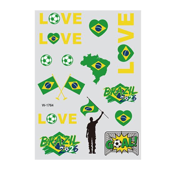 Glow Soccer Tattoos, Waterproof Temporary Freckle Stickers, Football Fan Body Art for Game Day, Night Party Makeup