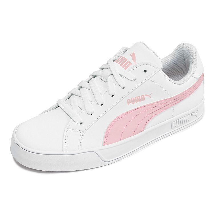Puma Smash Vulc Casual Durable Lightweight Low-Top Skate Shoes Women Sneakers White Pink 359622-15