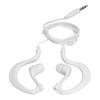 Swimming Headphones 3.5mm Plug Waterproof Conduction Headphones with Replace Earplugs for Swimming Running Surfing