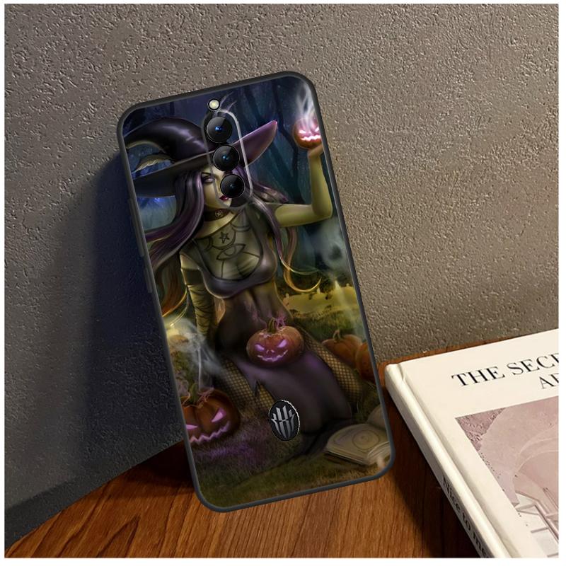 Halloween Wicked Witch Case For ZTE Nubia Red Magic 5G 5S 6 7 Pro 6R 6S 7S Pro Red Magic 8 Pro Phone Back Cover
