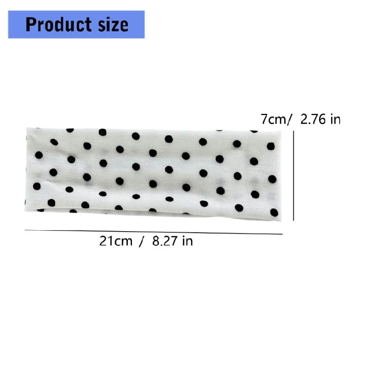 Fascia Multifunzionale per Capelli da Yoga, Copricapo alla Moda, Design a Pois Rotondi, Tessuto Elastico, Accessorio per Capelli, Multicolore