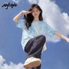 MJ STYLE Solid Color Short Sleeve T-Shirt