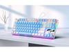 Silver Carving Mechanical Keyboard Set: 87/104 Keys, Blue/Black Clicky Switches, Mouse & Headset for Wired Esports Gaming
