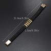 Men PU Leather Bracelet Magnet Buckle Bangle Birthday Gift
