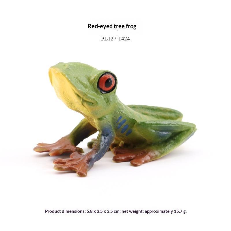 Animal Model Toy for Kids Toad Frog Figure Realistic Rubber Educational Play