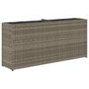 Vidaxl Garden Planter With 2 Inserts, Grey, 90X20X40 Cm, Pe Rattan