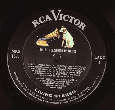 LP Record BALLET FOLKLORICO DE MEXICO - Ballet Folklorico De Mexico MKS1530 RCA Victor Mexico Latin Used