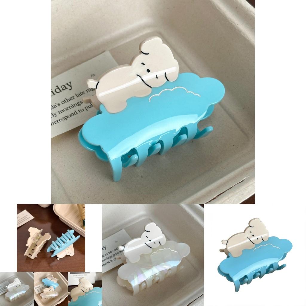 Fashionable Womens Sweet Dog Cloud Hair Claw Clip Perfect For Winter 2024 Style