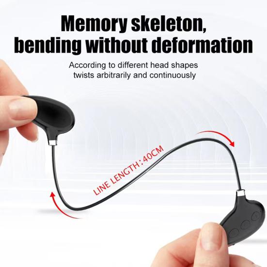 1 Set Wireless Earphone Noise Reduction HIFI Sound Comfortable To Wear Card Insertable Stable Transmission Call Neck Hanging Sport