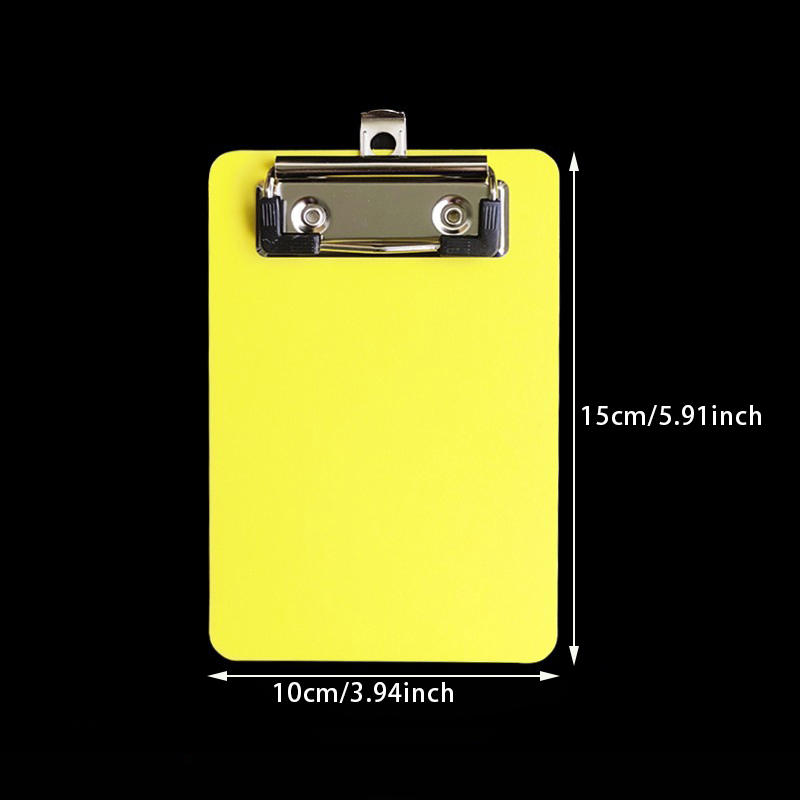 A7 Portable Multi-Function Clipboard Organizer Hangable Mini Plastic Note Holder for Home Office School Multiple Color Available