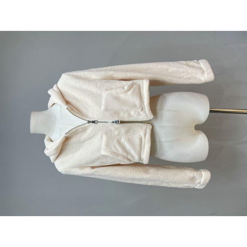 American Export Single Idle Style Zipper Fleece-lined Hoodie Coat Younger Feeling Casual Suit